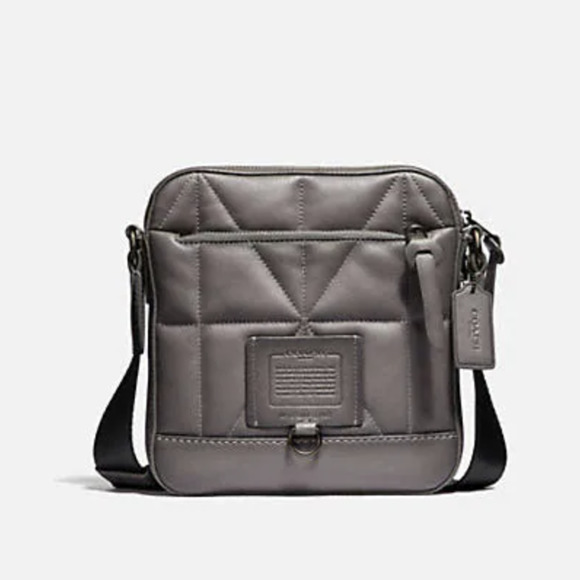 Coach Rivington Crossbody With Quilting Grey